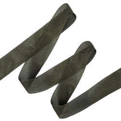 Окантовочная лента-бейка, цвет Тёмно-Серый 22мм (на отрез) в Бердске