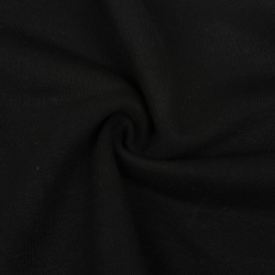 Ткань Футер 3-х нитка (Ширина 1,85 м), цвет Черный (на отрез) в Бердске