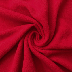 Флис Односторонний 130 гр/м2, цвет Красный (на отрез)  в Бердске