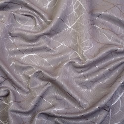 Ткань Блэкаут для штор светозатемняющая 75% &quot;Ледовое тиснение  Серый&quot;   в Бердске