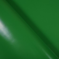 Тентовый материал ПВХ 450 гр/м2, Зелёный (Ширина 160см), на отрез  в Бердске, 450 г/м2, 799 руб
