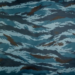 Ткань Oxford 210D PU (Ширина 1,48м), камуфляж &quot;Камыш Синий&quot; (на отрез) в Бердске