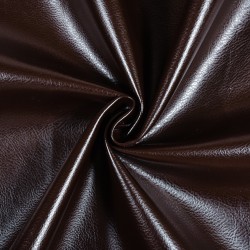 Ткань Дерматин (Кожзам) для мебели, цвет Темно-Коричневый (на отрез)  в Бердске