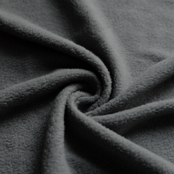 Ткань Флис Односторонний 130 гр/м2, цвет Серый (на отрез)  в Бердске