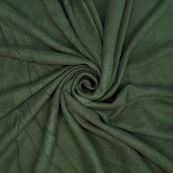 Ткань Флис Односторонний 130 гр/м2, цвет Темный хаки (на отрез)  в Бердске