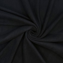 Ткань Флис Односторонний 130 гр/м2, цвет Черный (на отрез)  в Бердске