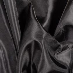 Ткань подкладочная Таффета 190Т, цвет Черный (на отрез)  в Бердске
