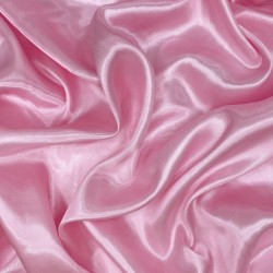 Ткань Атлас-сатин, цвет Розовый (на отрез)  в Бердске