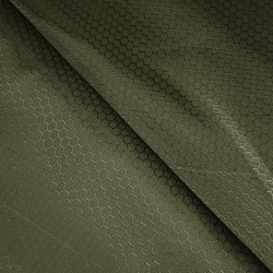 Ткань Oxford 300D PU Рип-Стоп СОТЫ, цвет Хаки (на отрез) в Бердске