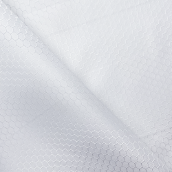 Ткань Оксфорд 300D PU Рип-Стоп СОТЫ, цвет Белый (на отрез)  в Бердске