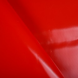 Ткань ПВХ 450 гр/м2, Красный (на отрез)  в Бердске