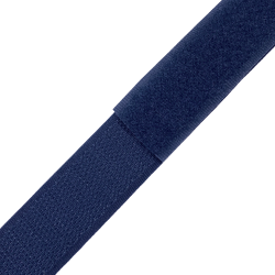 Контактная лента 25мм цвет Тёмно-Синий (Велькро-липучка), на отрез  в Бердске