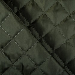 Стеганая подкладочная ткань с синтепоном (100гр/м2), цвет Хаки (на отрез)  в Бердске