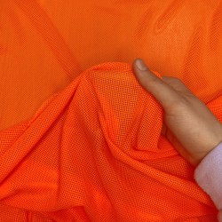 Трикотажная Сетка 75 г/м2, цвет Оранжевый (на отрез)  в Бердске
