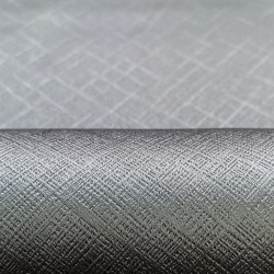 Ткань Блэкаут для штор светозатемняющая 100% &quot;Орнамент Серый&quot; (на отрез)  в Бердске