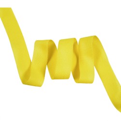 Окантовочная лента-бейка, цвет Жёлтый 22мм (на отрез)  в Бердске